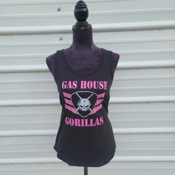 GAS HOUSE GORILLAS Sport Tek Women’s Size M Gray Pink Long Sleeve Dry Shirt Top - Picture 1 of 9